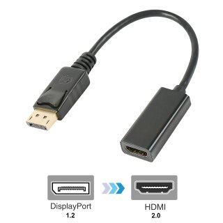 Orbsmart DisplayPort 1.2a to HDMI 2.0 Adapter - 4K@60Hz (Ultra-HD) & 3D active Adapter