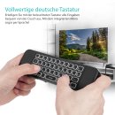 Orbsmart AM-1 Pro | 5-in-1 Airmouse mit Beleuchtung & Mikrofon (QWERTZ)