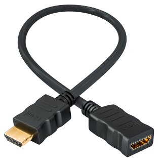 HDMI cable extension High Speed 30cm, black